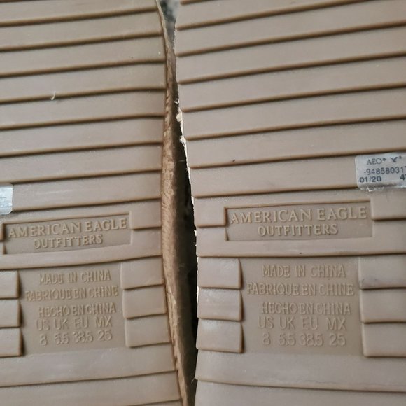 American Eagle Outfitters Womens Snakeskin Espadrille Platform Sandals Sz 8 NWOB - Picture 9 of 11